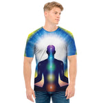 Light Of Seven Chakras Print Men's T-Shirt