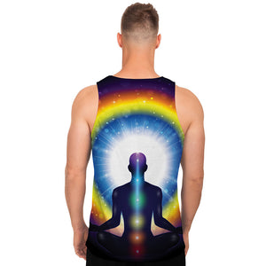 Light Of Seven Chakras Print Men's Tank Top