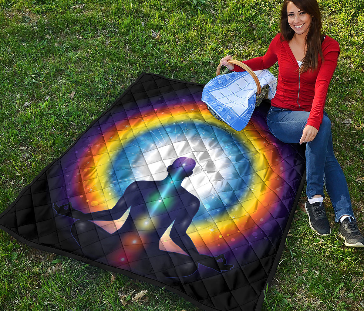 Light Of Seven Chakras Print Quilt