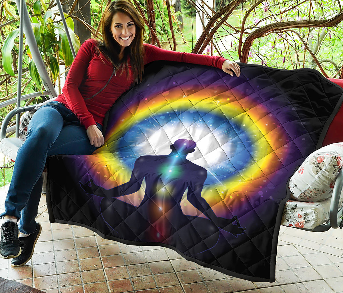 Light Of Seven Chakras Print Quilt