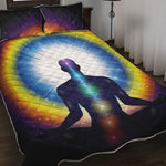 Light Of Seven Chakras Print Quilt Bed Set