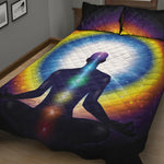Light Of Seven Chakras Print Quilt Bed Set