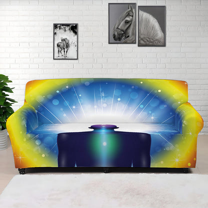 Light Of Seven Chakras Print Sofa Cover