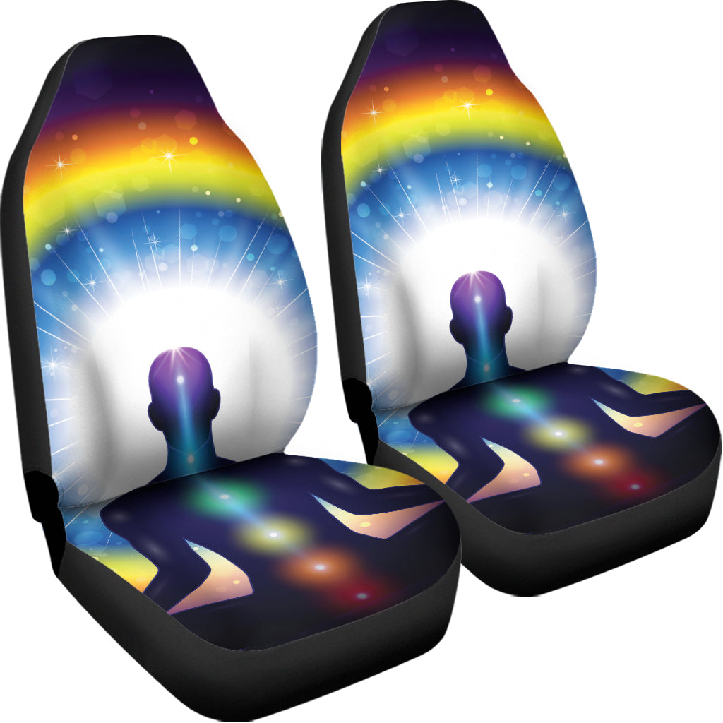 Light Of Seven Chakras Print Universal Fit Car Seat Covers