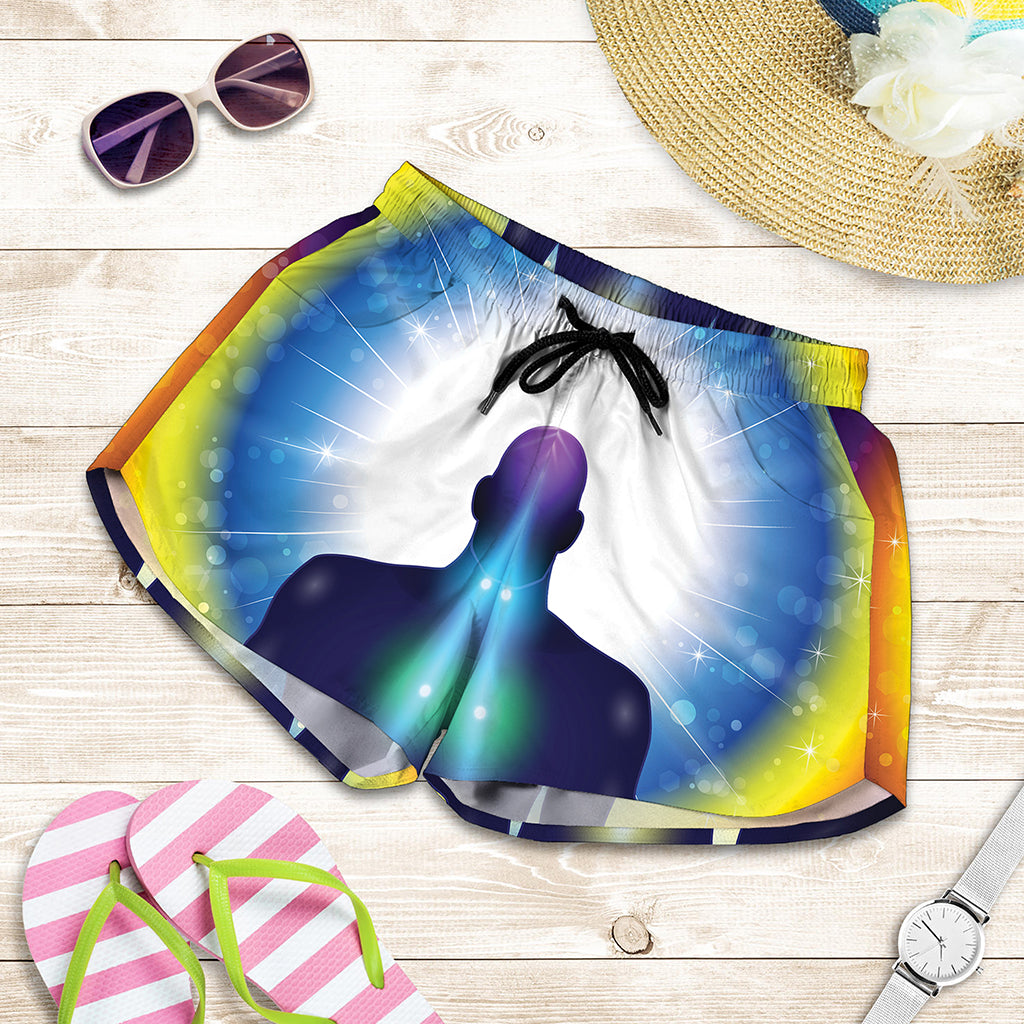 Light Of Seven Chakras Print Women's Shorts