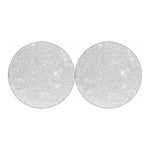 Light Silver Glitter Artwork Print (NOT Real Glitter) Car Coasters