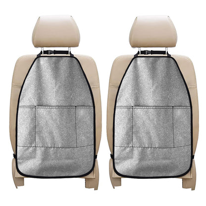 Light Silver Glitter Artwork Print (NOT Real Glitter) Car Seat Organizers