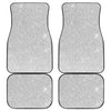 Light Silver Glitter Artwork Print (NOT Real Glitter) Front and Back Car Floor Mats