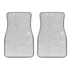 Light Silver Glitter Artwork Print (NOT Real Glitter) Front Car Floor Mats