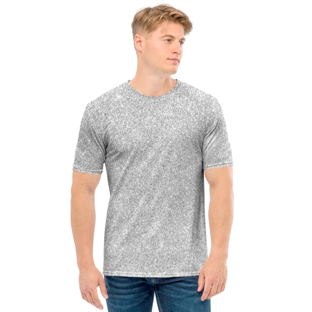 Light Silver Glitter Artwork Print (NOT Real Glitter) Men's T-Shirt