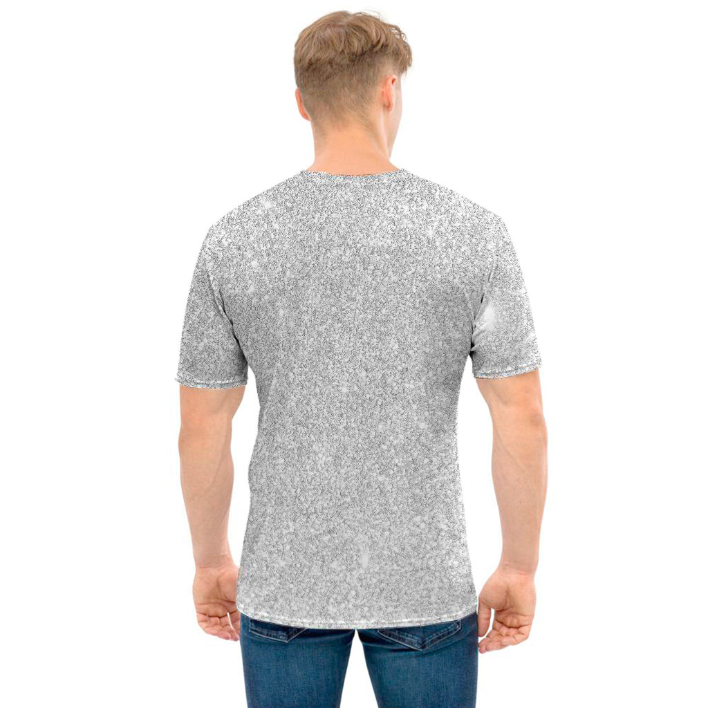 Light Silver Glitter Artwork Print (NOT Real Glitter) Men's T-Shirt