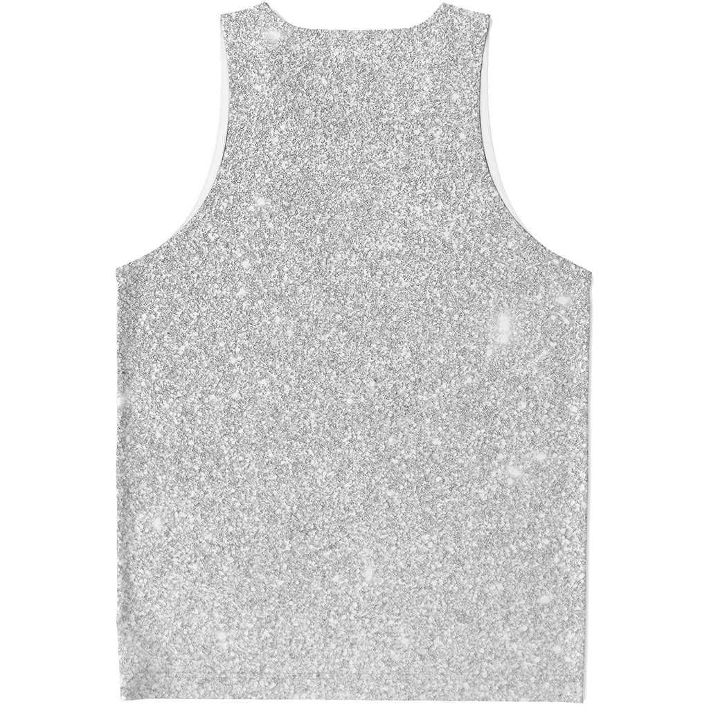 Light Silver Glitter Artwork Print (NOT Real Glitter) Men's Tank Top