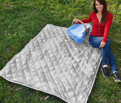 Light Silver Glitter Artwork Print (NOT Real Glitter) Quilt