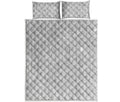 Light Silver Glitter Artwork Print (NOT Real Glitter) Quilt Bed Set