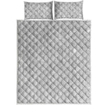 Light Silver Glitter Artwork Print (NOT Real Glitter) Quilt Bed Set