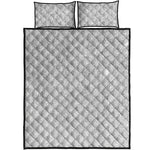 Light Silver Glitter Artwork Print (NOT Real Glitter) Quilt Bed Set