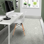 Light Silver Glitter Texture Print Area Rug