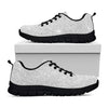 Light Silver Glitter Texture Print Black Sneakers