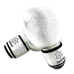 Light Silver Glitter Texture Print Boxing Gloves