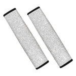 Light Silver Glitter Texture Print Car Seat Belt Covers