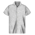 Bright Silver (NOT Real) Glitter Print Men's Short Sleeve Shirt