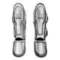 Bright Silver (NOT Real) Glitter Print Muay Thai Shin Guards