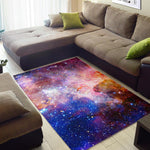 Light Stardust Galaxy Deep Space Print Area Rug GearFrost