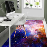 Light Stardust Galaxy Deep Space Print Area Rug GearFrost