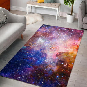 Light Stardust Galaxy Deep Space Print Area Rug GearFrost