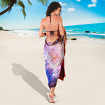 Light Stardust Galaxy Deep Space Print Beach Sarong Wrap