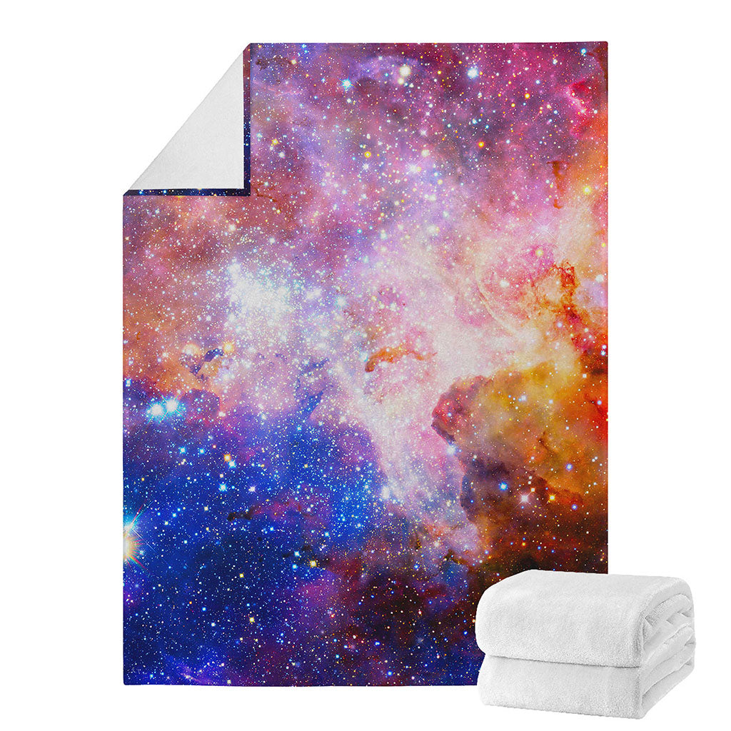 Light Stardust Galaxy Deep Space Print Blanket