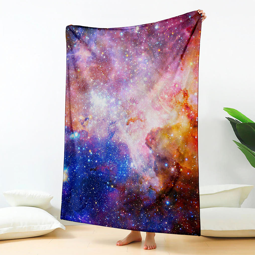 Light Stardust Galaxy Deep Space Print Blanket