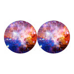 Light Stardust Galaxy Deep Space Print Car Coasters