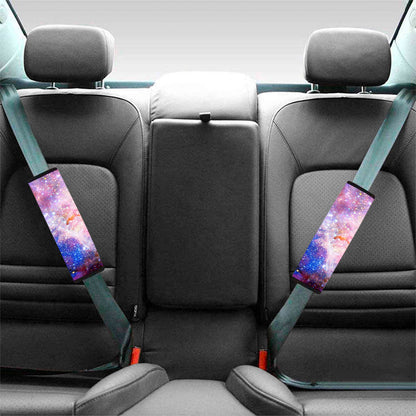 Light Stardust Galaxy Deep Space Print Car Seat Belt Covers