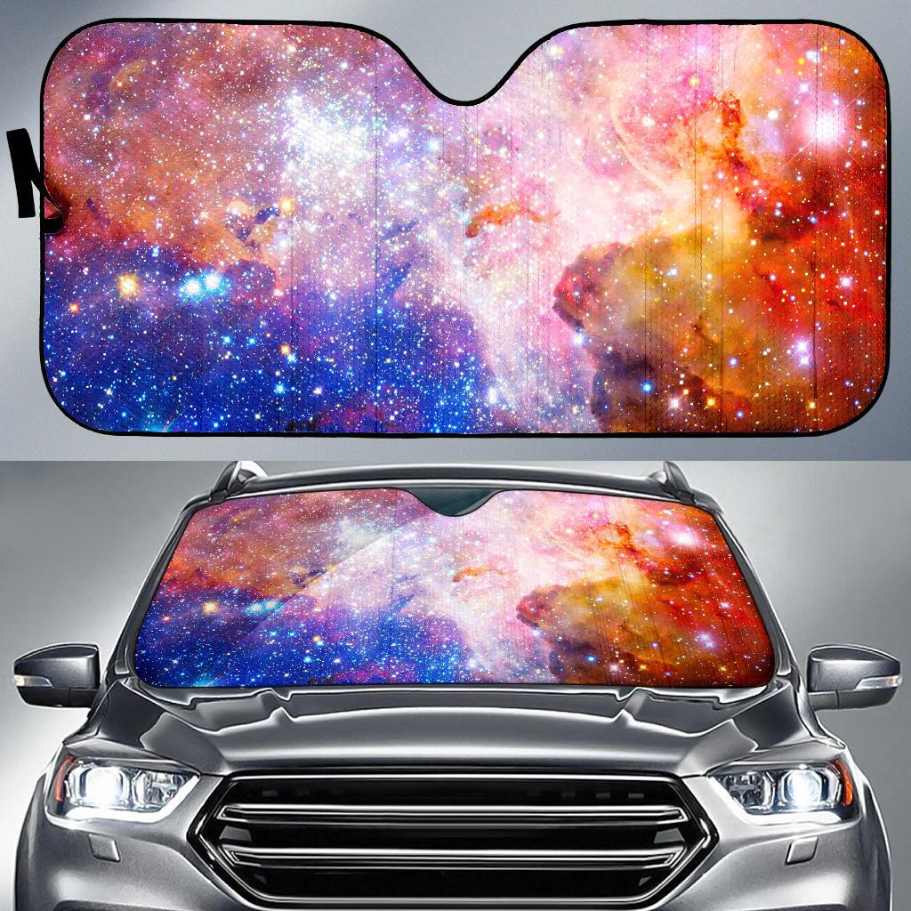 Light Stardust Galaxy Deep Space Print Car Sun Shade GearFrost