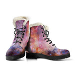 Light Stardust Galaxy Deep Space Print Comfy Boots GearFrost