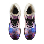 Light Stardust Galaxy Deep Space Print Comfy Boots GearFrost