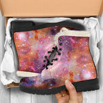 Light Stardust Galaxy Deep Space Print Comfy Boots GearFrost