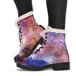 Light Stardust Galaxy Deep Space Print Comfy Boots GearFrost