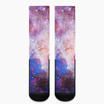 Light Stardust Galaxy Deep Space Print Crew Socks