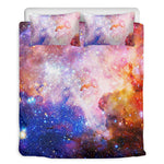 Light Stardust Galaxy Deep Space Print Duvet Cover Bedding Set