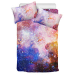 Light Stardust Galaxy Deep Space Print Duvet Cover Bedding Set