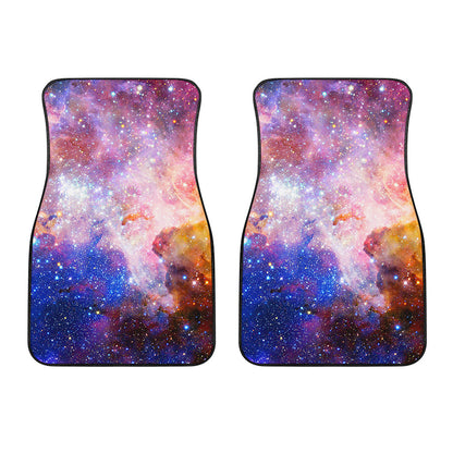 Light Stardust Galaxy Deep Space Print Front Car Floor Mats