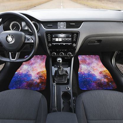 Light Stardust Galaxy Deep Space Print Front Car Floor Mats