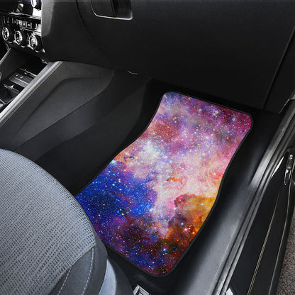 Light Stardust Galaxy Deep Space Print Front Car Floor Mats