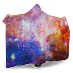 Light Stardust Galaxy Deep Space Print Hooded Blanket