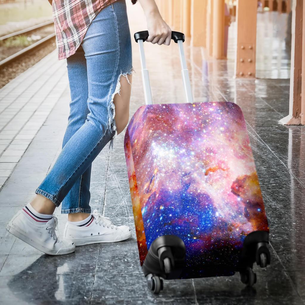 Light Stardust Galaxy Deep Space Print Luggage Cover GearFrost