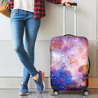 Light Stardust Galaxy Deep Space Print Luggage Cover GearFrost