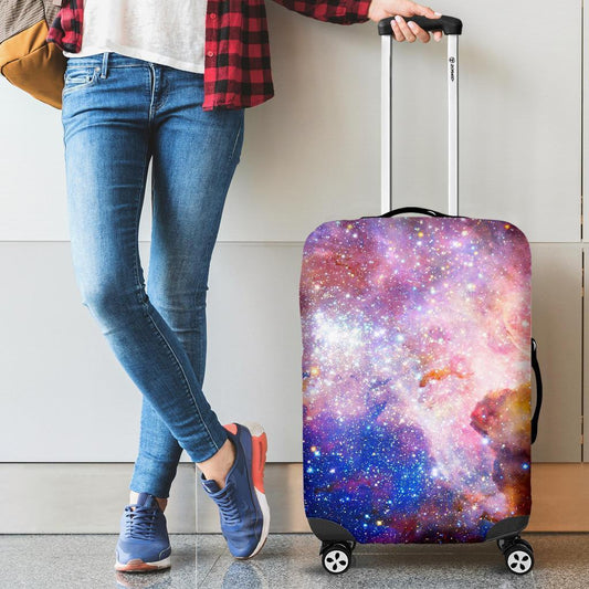 Light Stardust Galaxy Deep Space Print Luggage Cover GearFrost