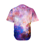 Light Stardust Galaxy Deep Space Print Men's Baseball Jersey